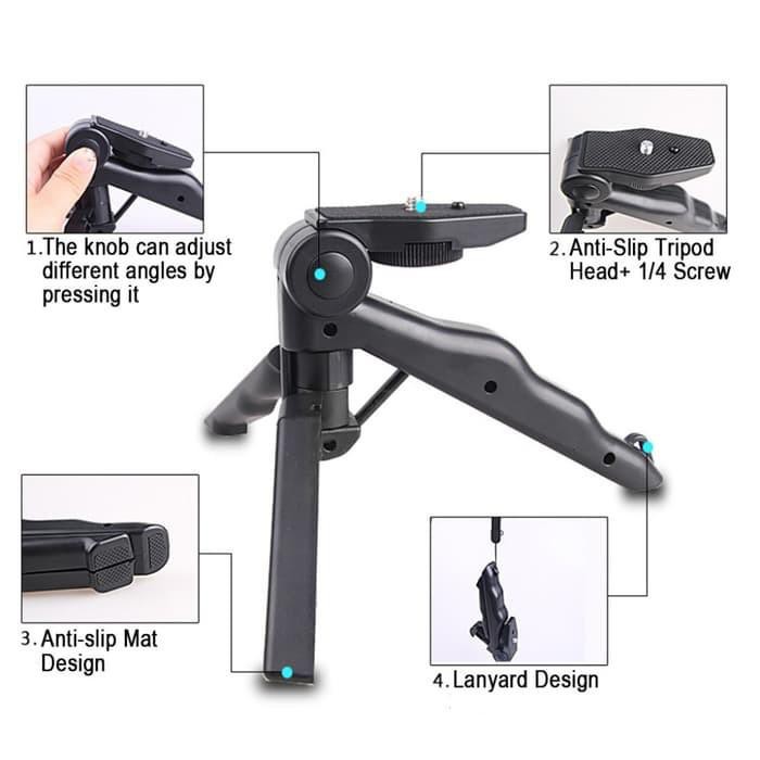 Promo Vibox Tripod pistol mini 2in1 DSLR stand gopro portable tongsis hp mini Tripod Camera + Holder Hp bonus Holder U EP-16 youtuber stabilizer by.minigo