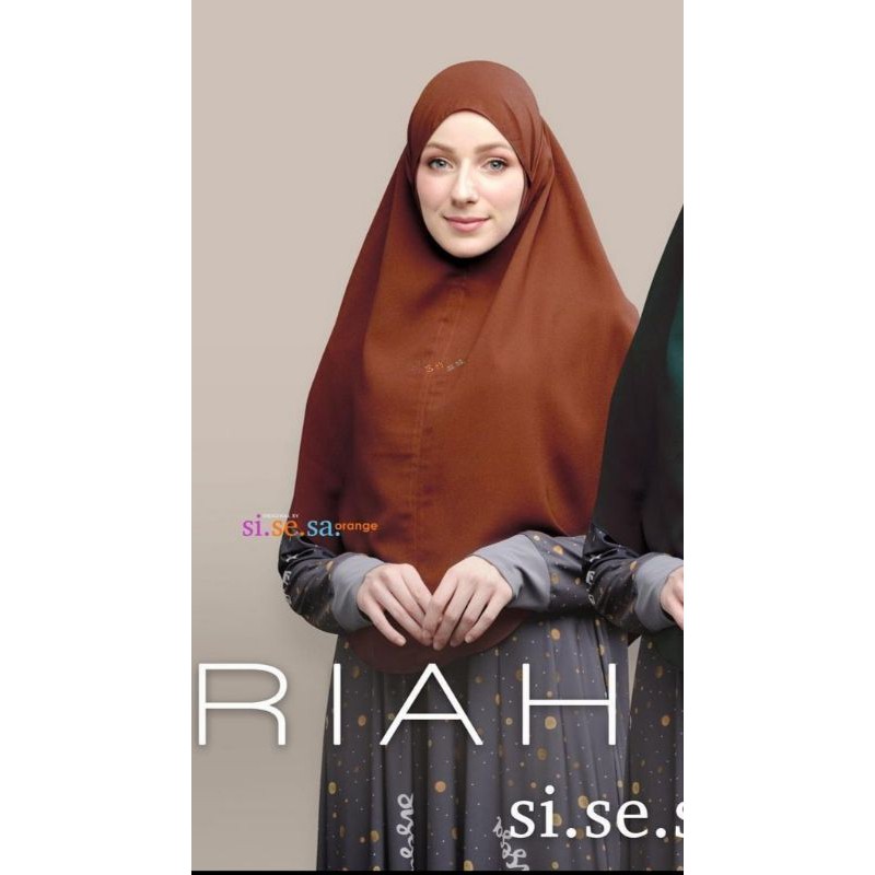 sisesa khimar syariah terakota