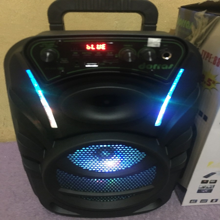 SPEAKER PORTABLE BLUETOOTH KARAOKE 8,5 INCH DORRAS TYPE-DS888 AB FREE MIC KARAOKE