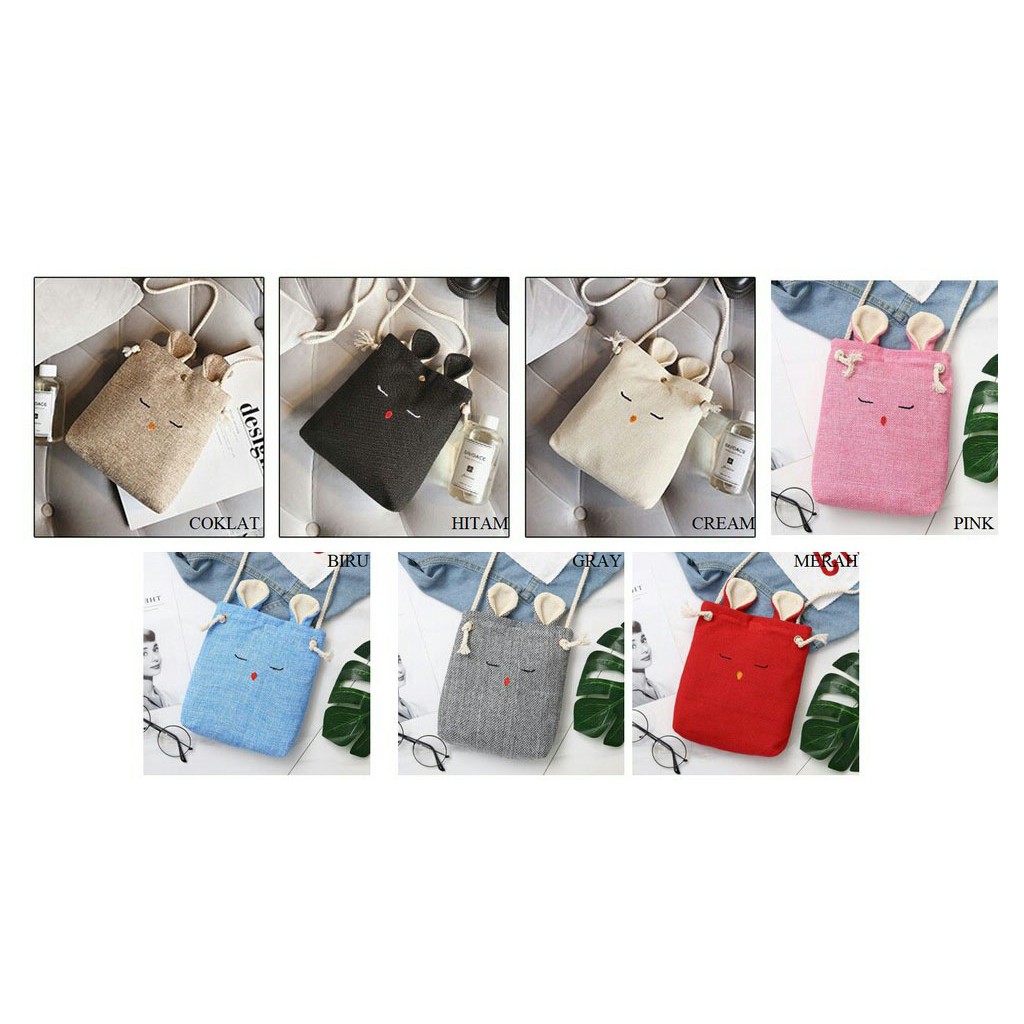 Tas slempang wanita import Lucu kekinian 01