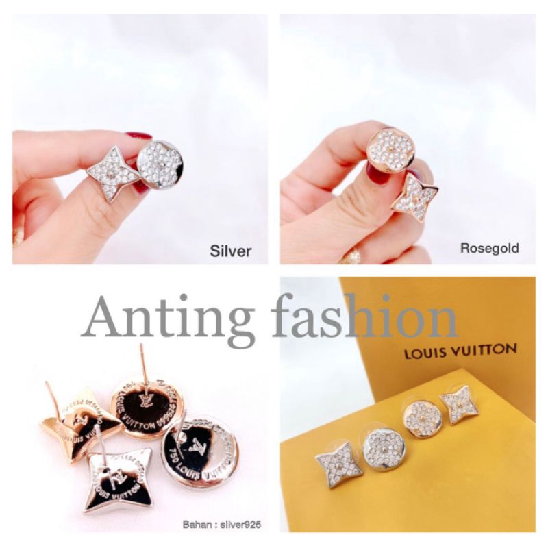 Anting Silver925 Perak Mata kilau Premium Quality Anti karat anti alergi Ans90