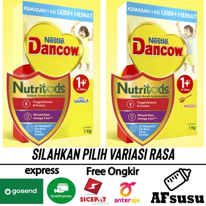 

BISA BAYAR DITEMPAT Susu Nestle Dancow 1+ plus Rasa Madu Vanilla Kemasan - 1000Gr 1KG - VANILLA