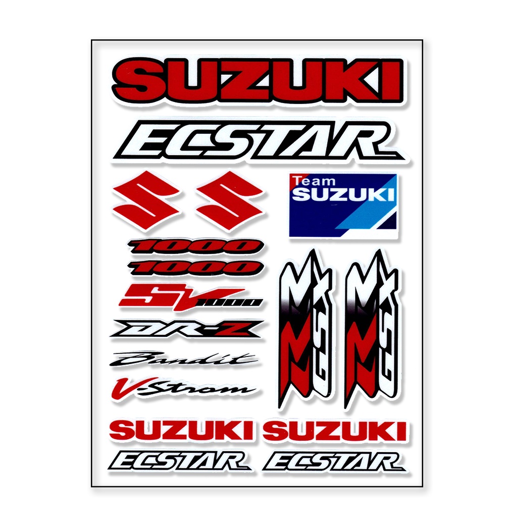 1pc Stiker Logo Suzuki Reflektif Untuk Dekorasi Motor / Mobil 2 Materical