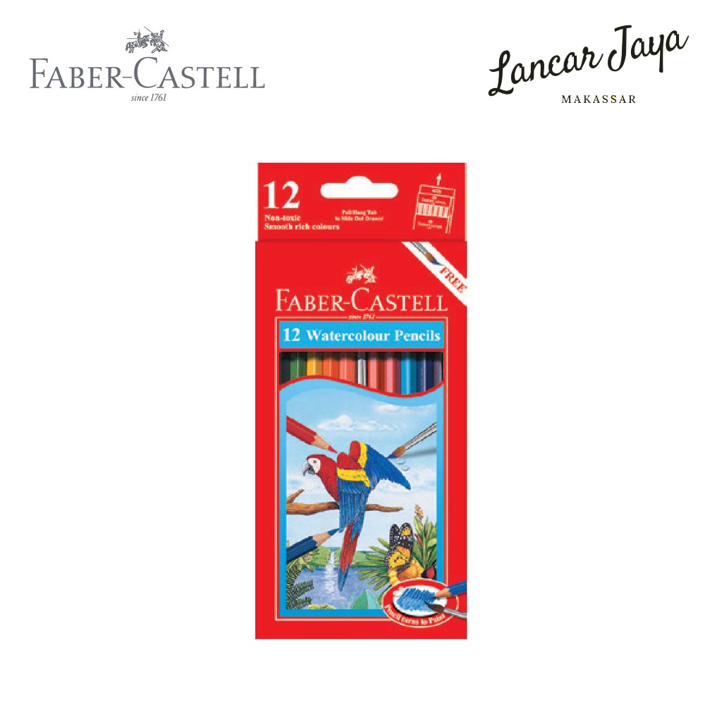 

Watercolour Color Pencil Pensil Warna Faber Castell 12 Colour / Warna