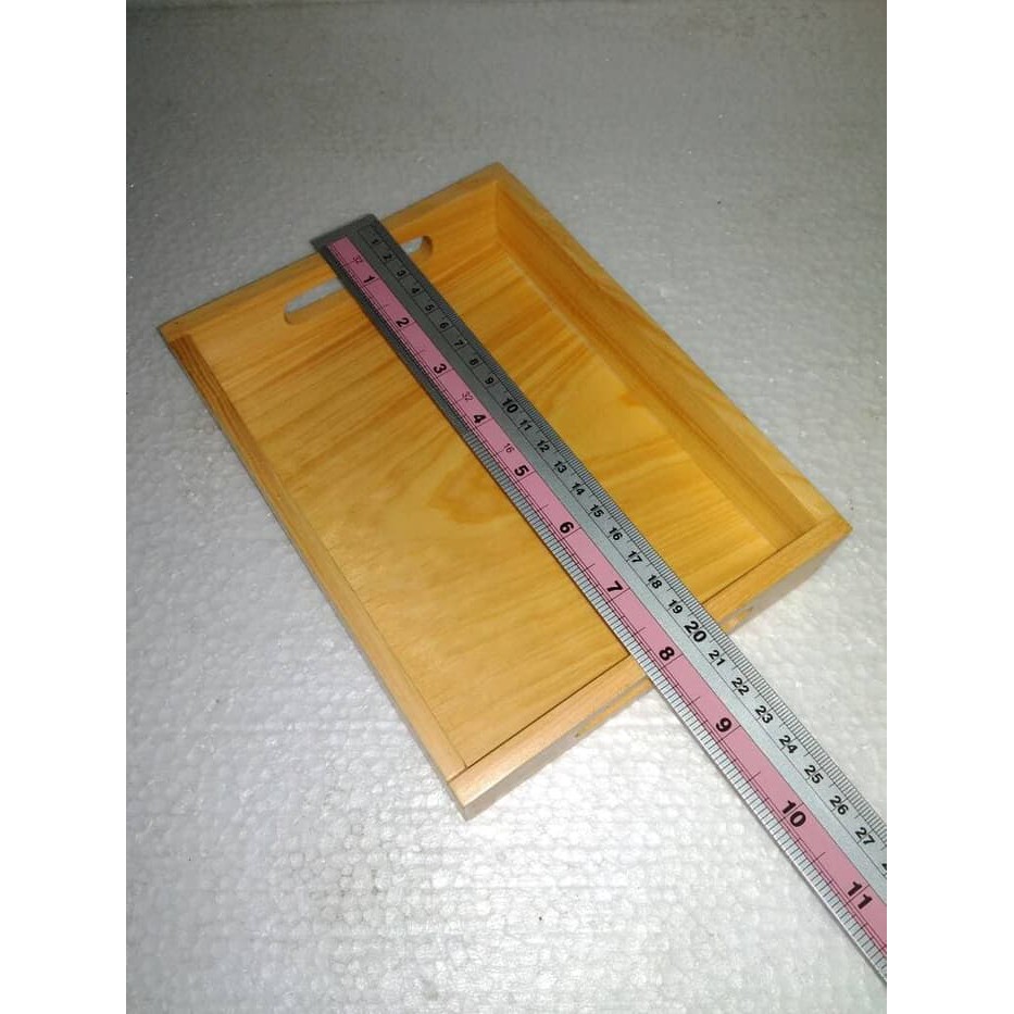 Nampan / Baki / Tray kayu Pinus 20 x 15 cm