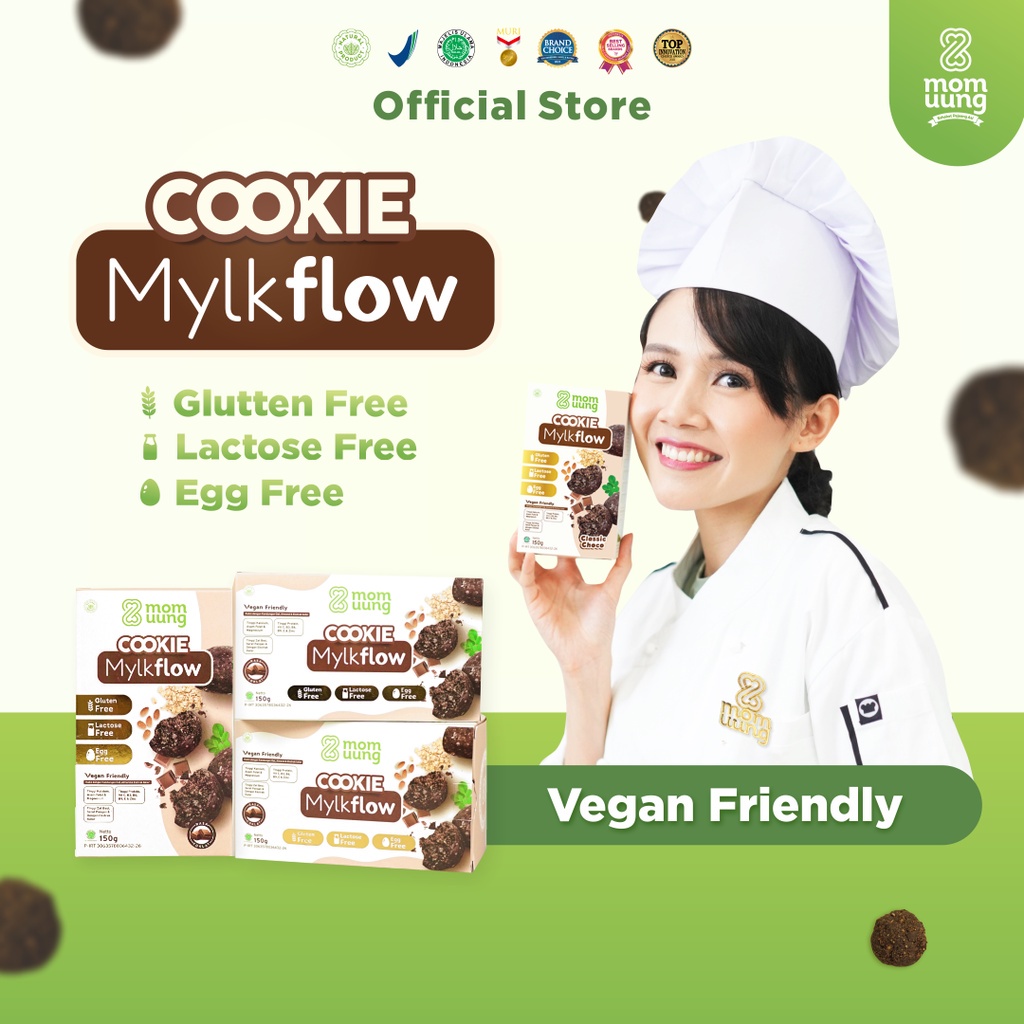 Mom Uung Cookie Mylk Flow - Cookies Sehat Cokelat Pelancar ASI