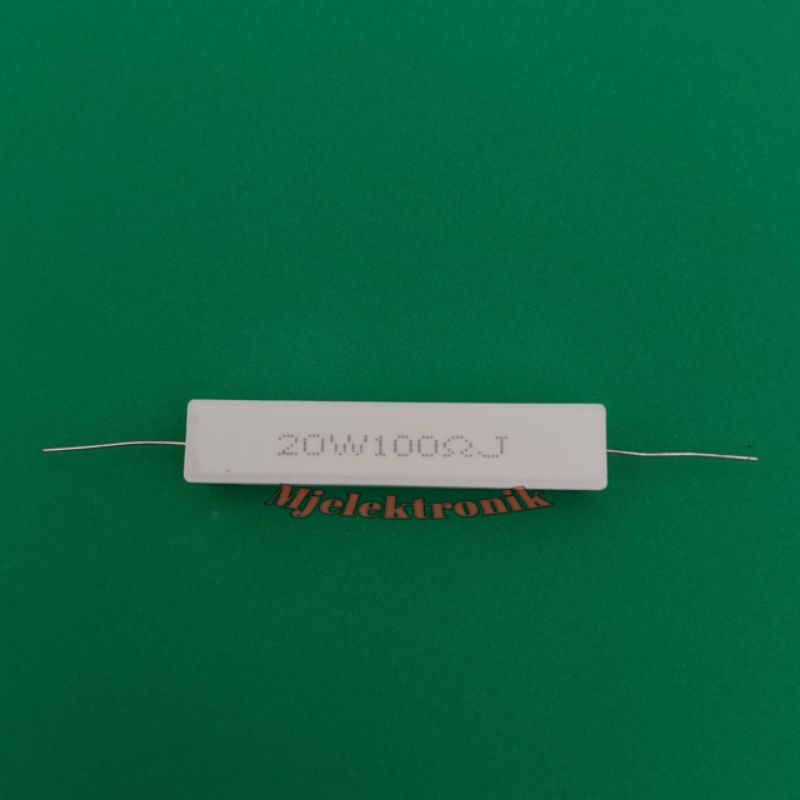 Resistor 20 Watt 100Ohm Ukkuran ohm bisa requst 1 - 300Ohm