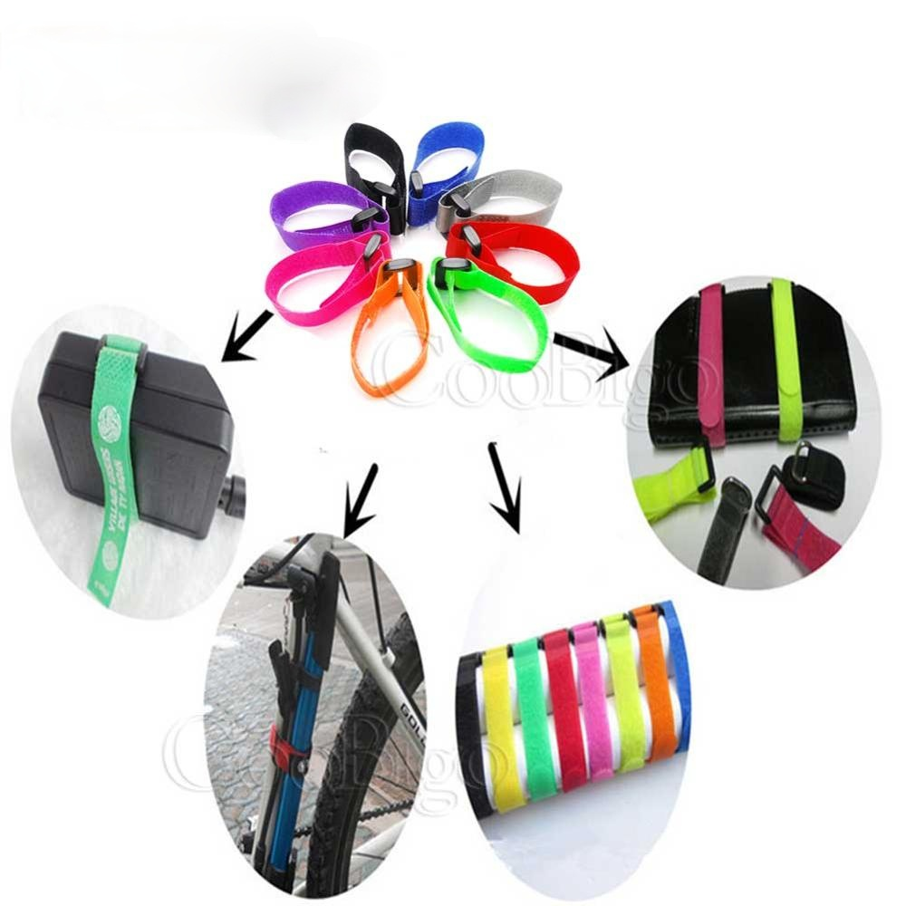 Reverse Buckle  Magic Nylon Elastic Band Cable Ties Velcroing Straps Sticky Fastener Tape