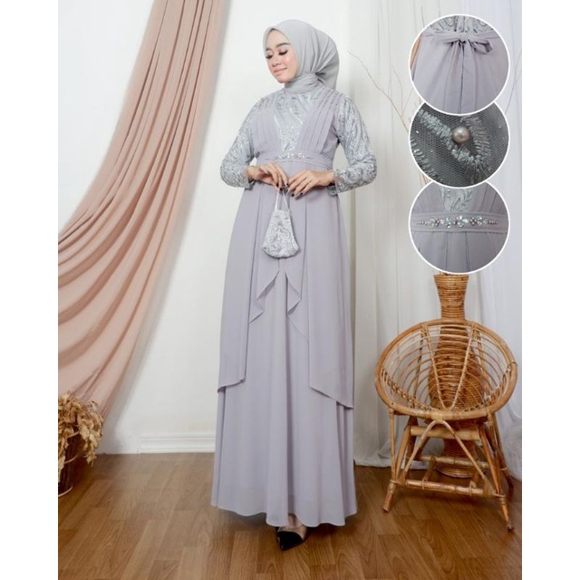 NEW REAL PICT GAMIS TULLE MODERN/GAMIS SABANA2/GAMIS TULLE MURAH
