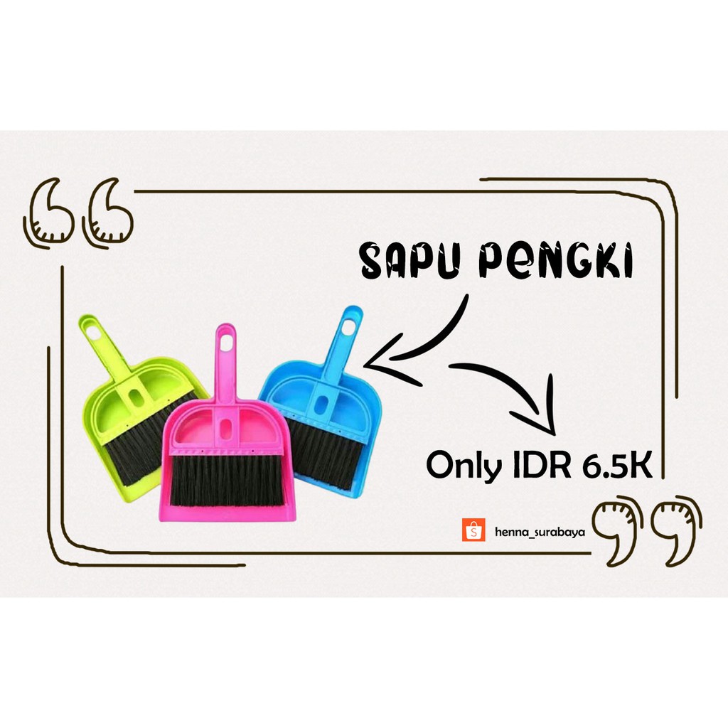 ⭐HS⭐ SAPU PENGKI MINI / SAPU SET PENGKI / SAPU PENGKI MINI PEMBERSIH DASAR MOBIL