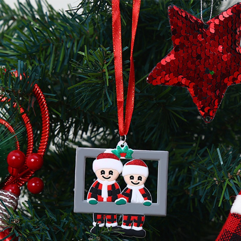 Ornamen Gantung Desain Keluarga 2 / 3 / 4 / 5 / 6 Untuk Pohon Natal