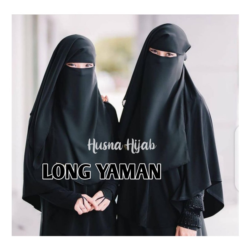 [BRAND HUSNA HIJAB] Niqob Yaman Long / Cadar Yaman Panjang Wolfis / Cadar Yaman