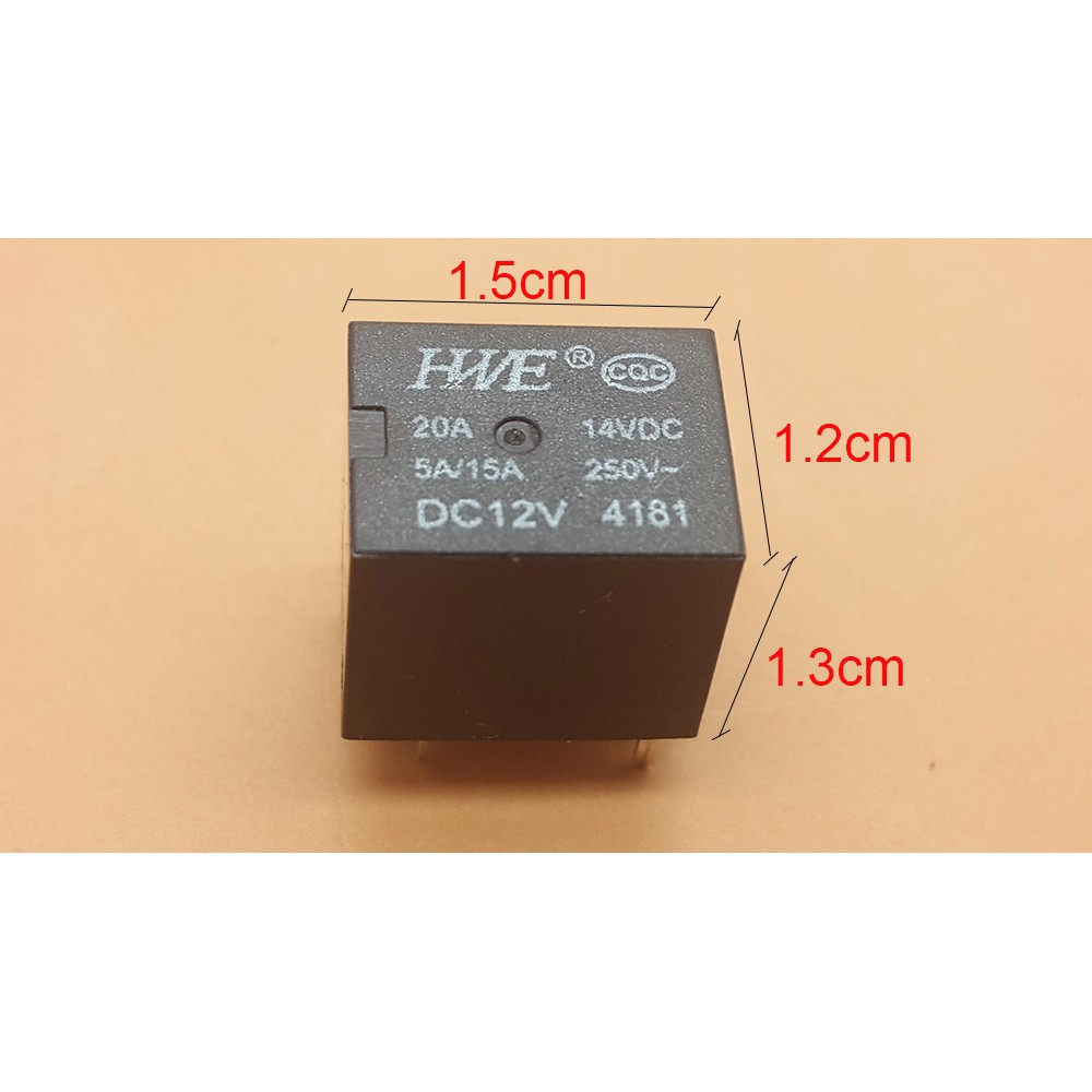 HWE Relay Dc 20 Ampere 12 Volt 5 Kaki
