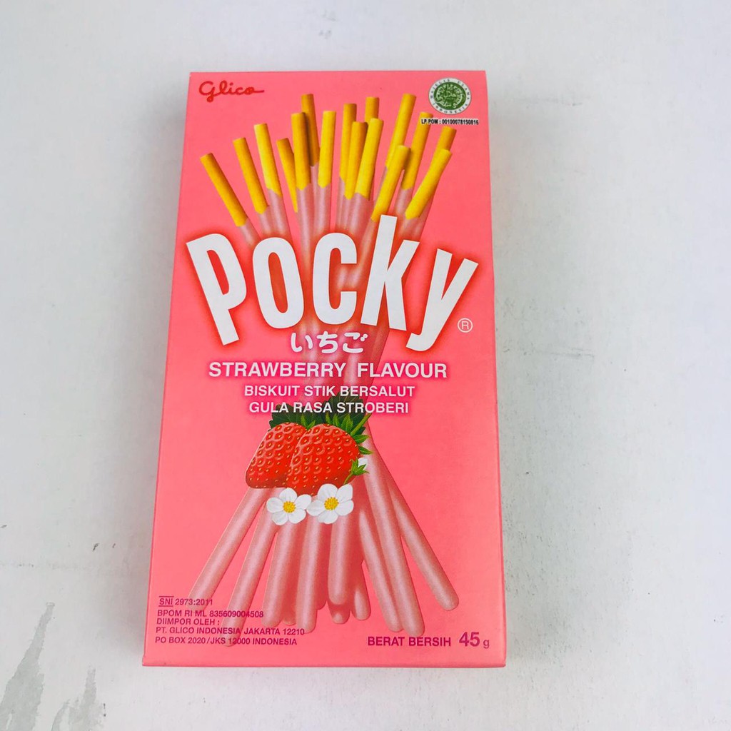 POCKY STRAWBERRY FLAVOUR/BISKUIT STIK STRAWBERRY 45g