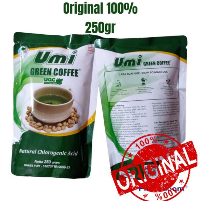 

UGC umi green coffe kemasan 250grm free member id minimal order 4pcs