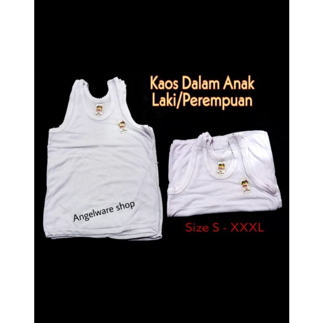 Paket Isi 12 Pcs Singlet Anak /LUSINAN/| Kaos Dalam Anak SNI Daishin