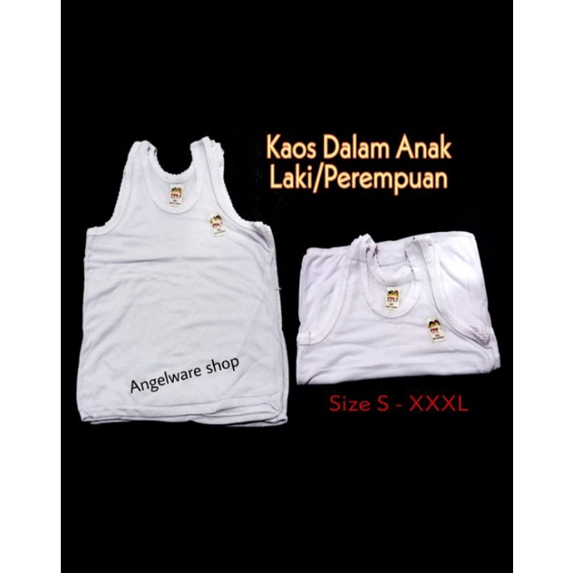 12 Pcs/BEEE_91/Singlet Anak /LUSINAN/| Kaus Dalam Anak PIWA