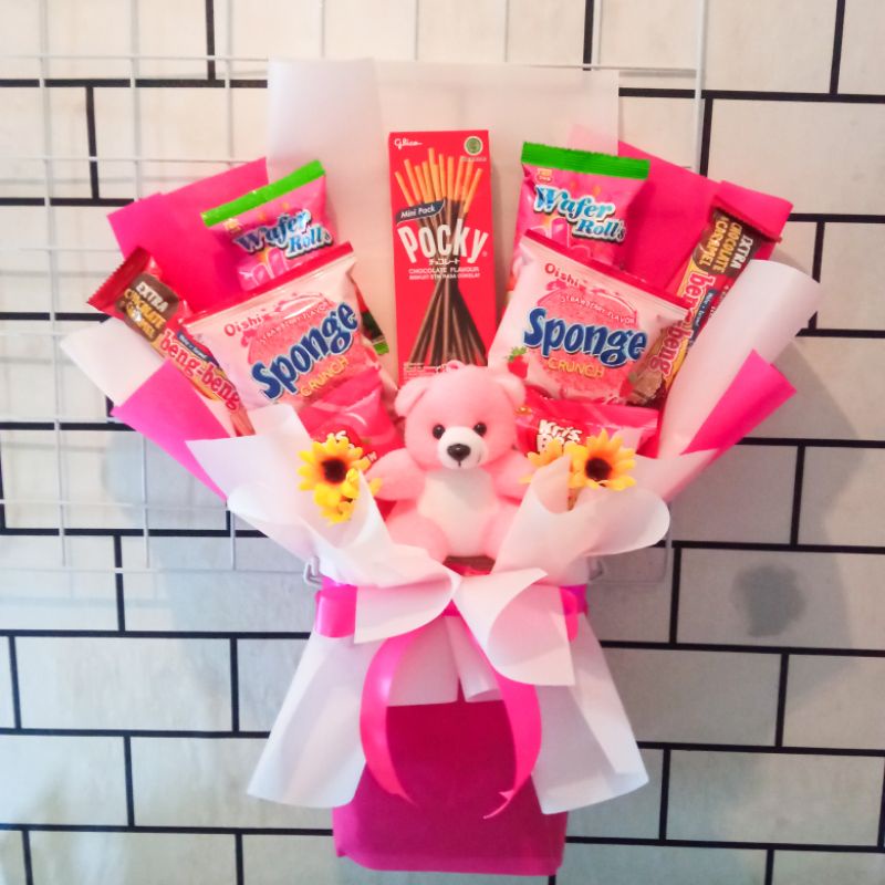 

Buket Snack | Bouquet Snack | Bouquet Boneka & Snack | Kado Hadiah Wisuda Ulang Tahun