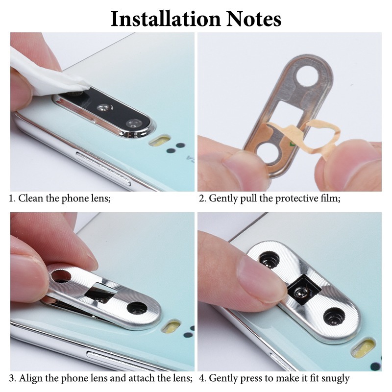 Pelindung Lensa Kamera Bahan Metal Alloy Untuk Iphone Xs Max Xr X 2 7 8 Plus