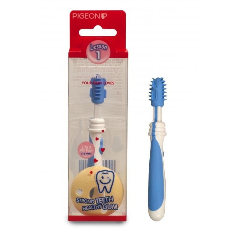 *NEW* Pigeon baby Training Toothbrush Tooth Brush Set /  Lesson 123 1 2 3 - Sikat Gigi Bayi