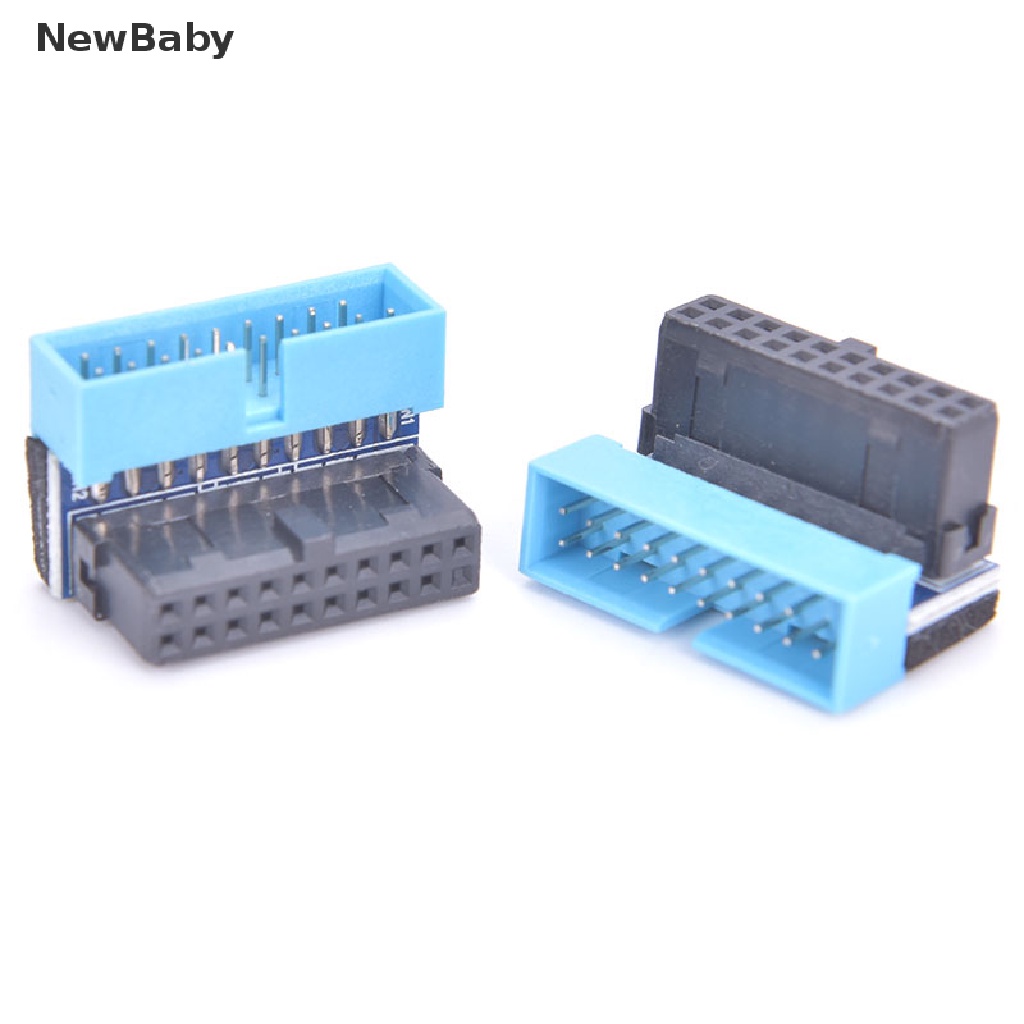 Newbaby Adapter Extension USB 3.0 20 pin Male Ke Female Sudut 90 Derajat Untuk Motherboard