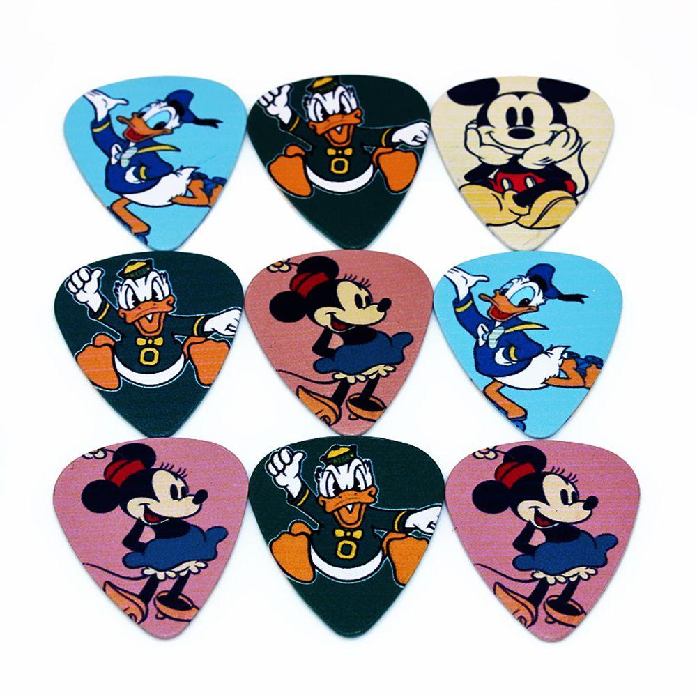 LANFY 10PCS Guitar Picks Colorful Ukulele Two Side Pick Acoustic Guitar Electric Guitar Parts High Quality Finger Shrapnel