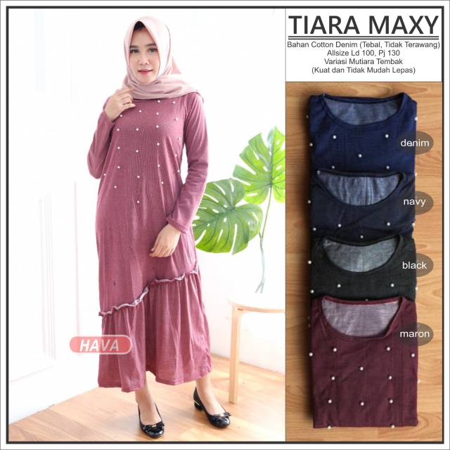 Baju gamis murah Tiara maxi