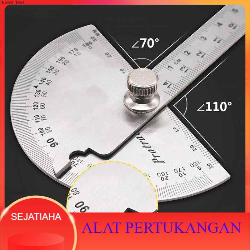 

Alat Siku Sudut Protractor Penggaris Jangka Ruler Aluminium 14.5cm 180 Degree - PR180