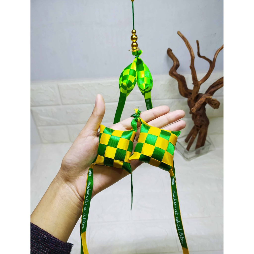 Ketupat Kain Kembar - Ketupat Cantik Ekslusif Hiasan Lebaran