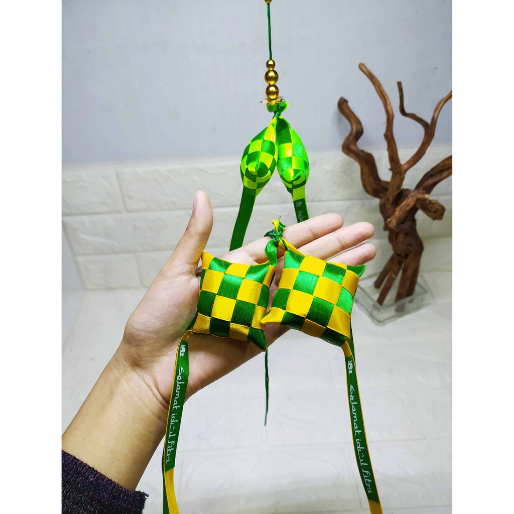 Ketupat Kain Kembar - Ketupat Cantik Ekslusif Hiasan Lebaran