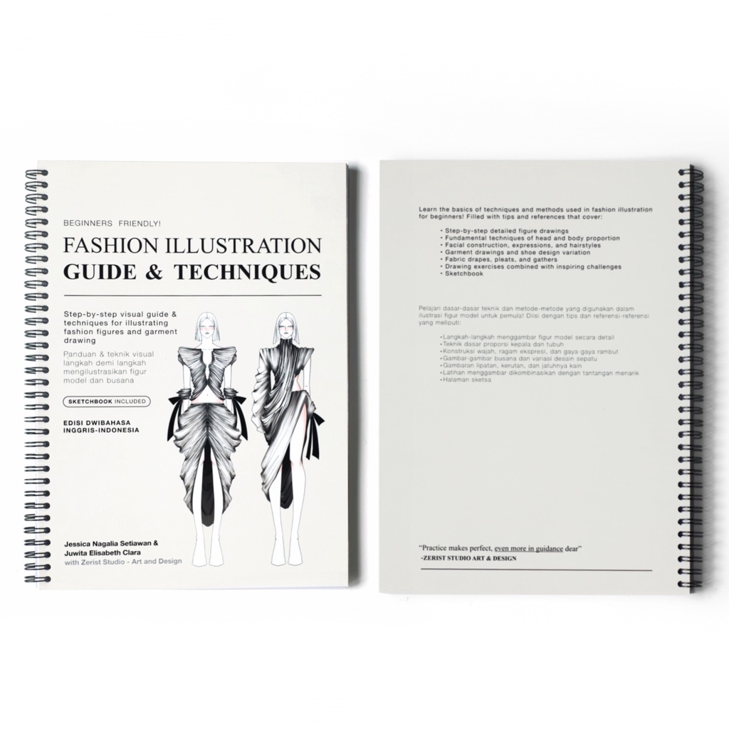 

Buku Sketsa Fashion - Zerist Studio Fashion Illustration Guide & Techniques - Desain dan Ilustrasi Mode Edisi Dwibahasa Inggris Indonesia