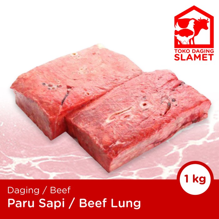 

Paru Sapi Beef Lung 1kg