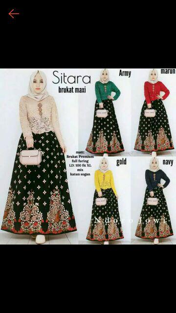 Pusat Kulakan Batik Gamis  Broklat  Sitara