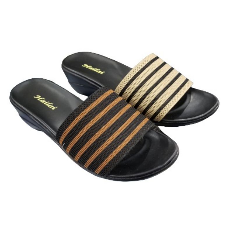 sandal cewek hailai bahan rajut uk 36sd40