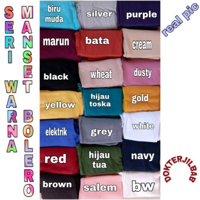 MANSET BOLERO SPANDEK KAOS RAYON ELASTIS ADEM FIT XL-2