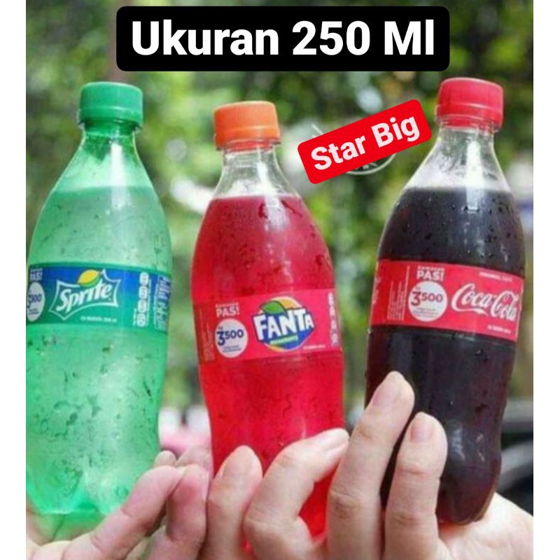 

Fanta Coca Cola Sprite Botol Mini 250 Ml