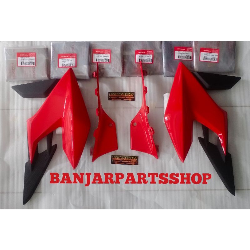 SHROUD SET PANEL INNER CB150R LED V2 MERAH SAYAP TANGKI CB150R LED V2 FULSET LENGKAP ORIGINAL COVER 