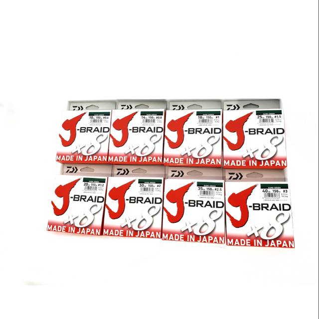 New PE Daiwa J Braid X8
