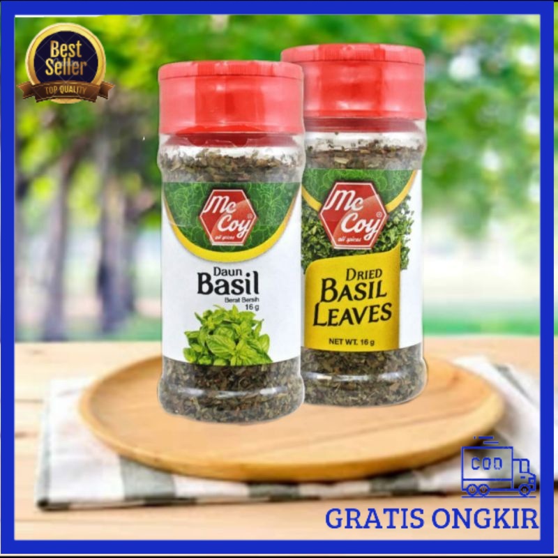 

MC COY DAUN BASIL / BASIL LEAVES 18GRAM -Terlengkap-Termurah-Berkualitas