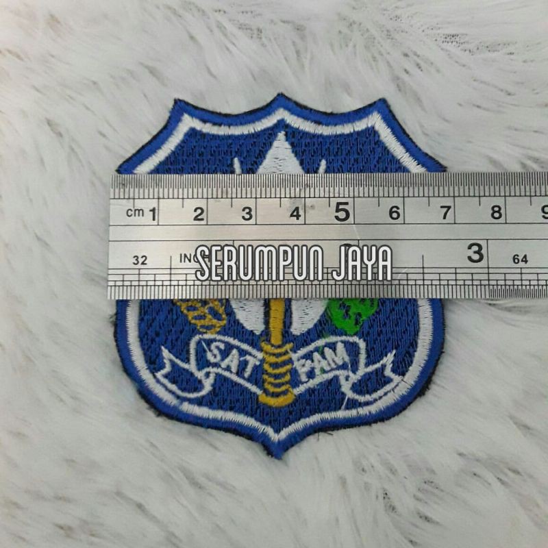 EMBLEM SECURITY LOGO BIRU - EMBLEM SECURITY BORDIR