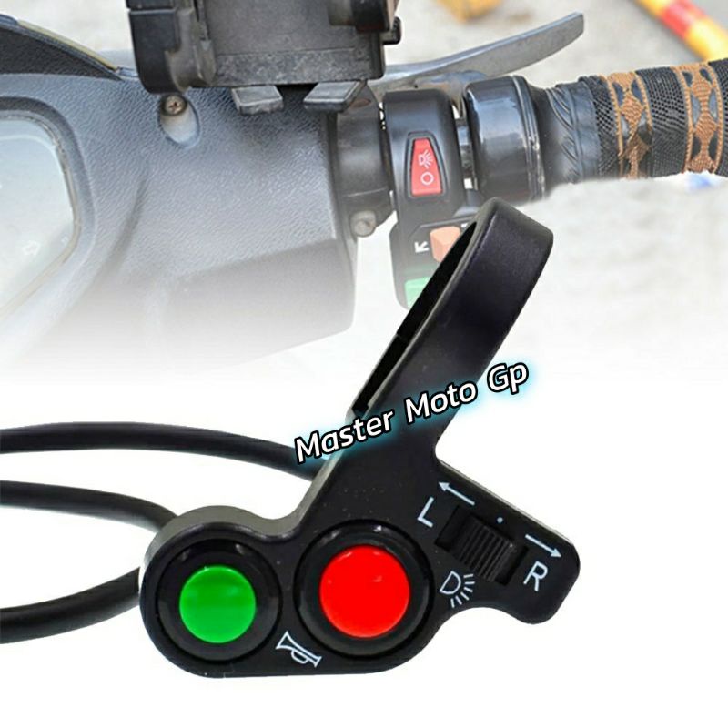 Saklar Sepeda motor Sakelar stang tombol on/off lampu - klakson saklar 0053