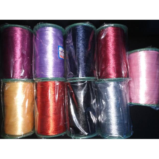 Tali satin 2mm atau tali cina 1 roll besar panjang 180 meter/200 yard triangel