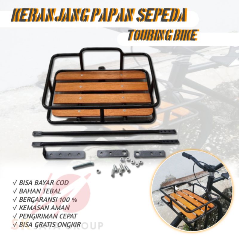 AKSESORIS KERANJANG SEPEDA KRANJANG RAK RACK FRONTRAK FRONTRACK SEPEDA SEPEDAH FIXIE FEDERAL MTB