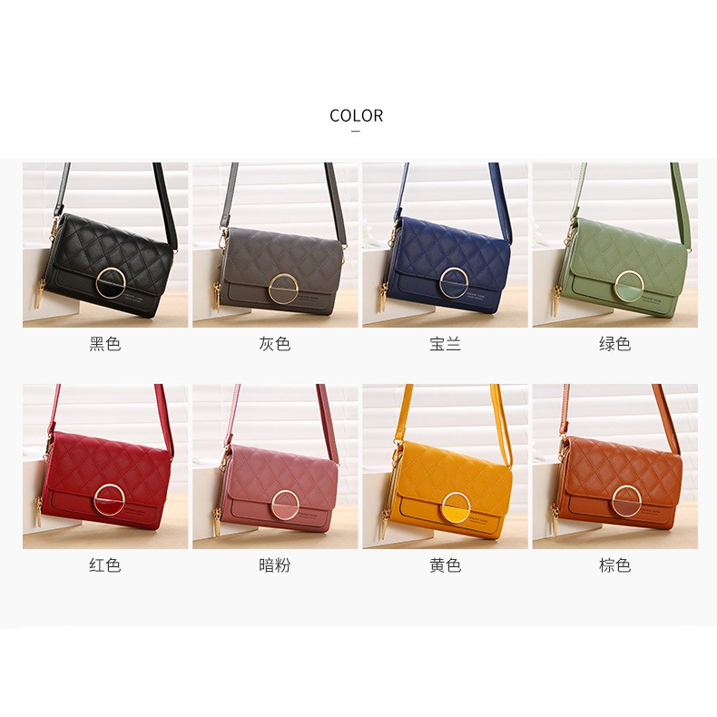 KhatinStore Tas Selempang Wanita Terbaru Import / Dompet HP Trendy / FOREVER YOUNG 4 IN 1 - KB351