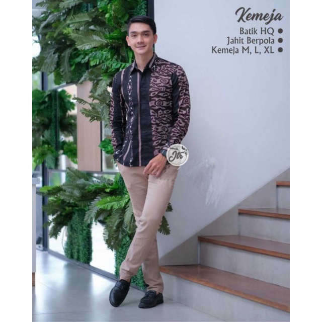 pakaian pria atasan pria batik pria batik printing batik kerja kemeja batik pria modern Gus azmi syu