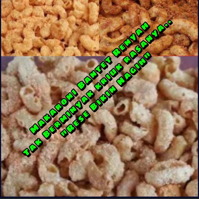 

Makaroni Bantet Renyah kering kriuk Tak berminyak (REBINA) ukuran box 650 ml