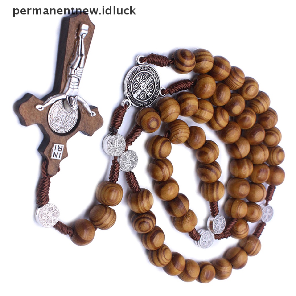Kalung Rosario Katolik Handmade Dengan Manik-Manik Bulat
