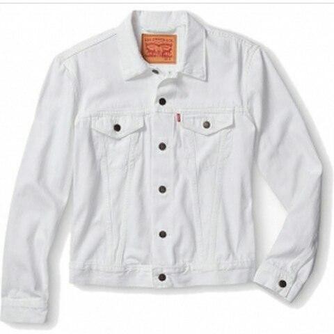 Jaket Jeans Pria (Putih) / Jaket Levis Pria (Putih) Free ongkir