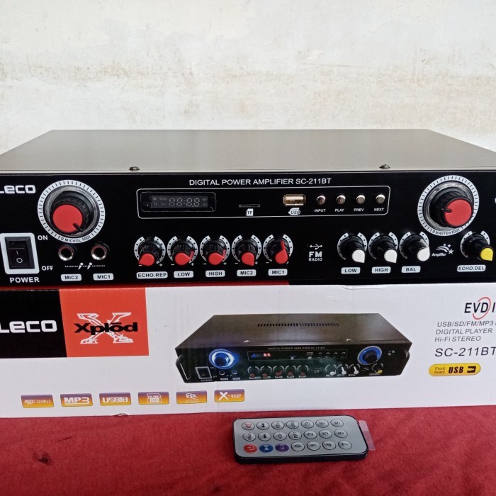 COD Amplifier Bluetooth Digital Fleco SC-211BT /  Power Ampli SC 211BT Amplifier Murah