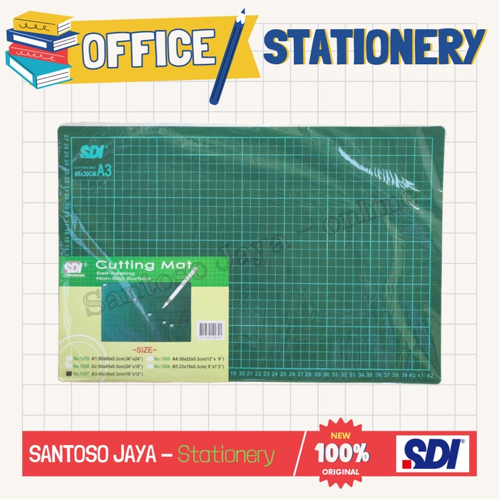 

Cutting Mat A3 SDI - Alas Potong A-3 ukuran 45 x 30 x 0.3 cm